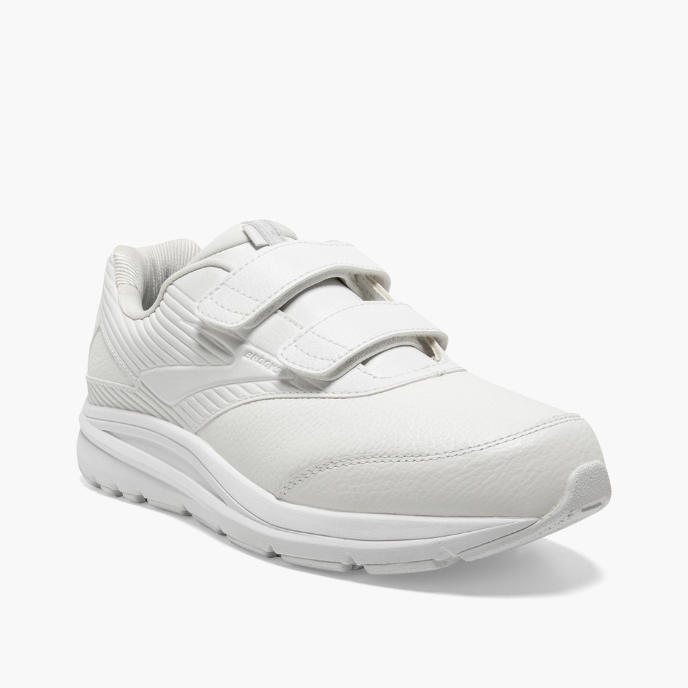 Chaussure Running Brooks Addiction Walker V-Strap 2 Blanche Blanche Homme | TKV-8762642